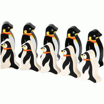 Medinis žaidimas Žaismingieji pingvinai 1
