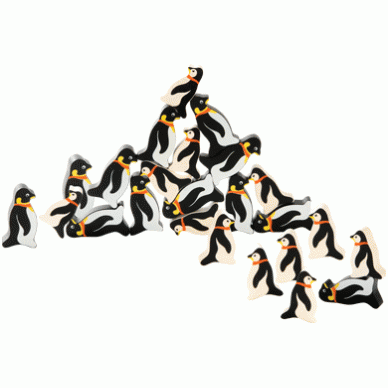 Medinis žaidimas Žaismingieji pingvinai