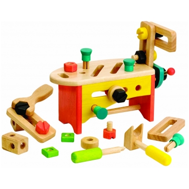 Medinis žaislas - Staliaus įrankiai